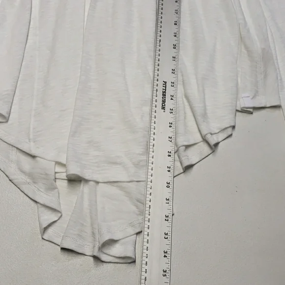 Free People Aria Trapeze Top White Women's Size Extra Small Oversized - Picture 9 of 13